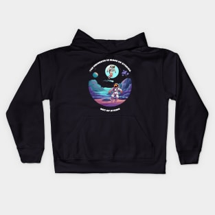 The universe is made of stories not of atoms Kids Hoodie